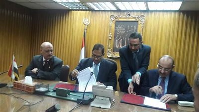 بالصور.. بروتوكول تعاون بين «التنمية الصناعية» و«الغربية» لتمويل وحدات الإسكان 