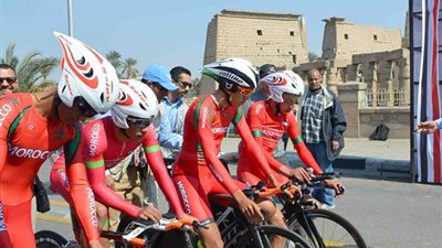 انتهاء فعاليات اليوم الأول للبطولة الأفريقية للدراجات الهوائية بالأقصر