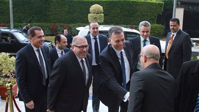 بالصور| وصول «هشام عرفات » وزارة النقل