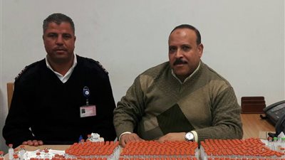 بالصور..إحباط تهريب 2200 عبوة أنسولين بجمارك مطار برج العرب 