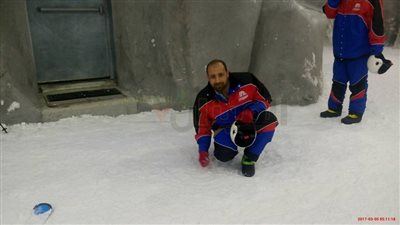 بالصور..«الميزان الاقتصادي» في مغامرة بـ«سكي إيجبت»