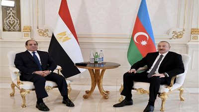 السيسي يعقد مباحثات قمة مع نظيره الأذري في باكو
