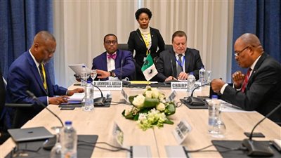 محافظ البنك المركزي المصري يلتقي مع رئيس مجموعة بنك التنمية الأفريقي