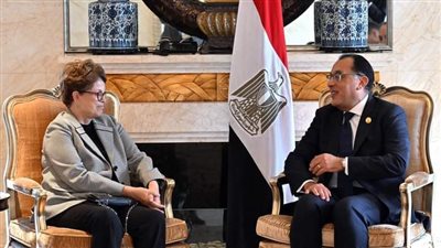 رئيس الوزراء يلتقي رئيسة بنك التنمية الجديد التابع لتجمع 