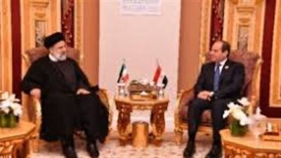 الرئيس السيسي ورئيس إيران يبحثان تطور الوضع في غزة