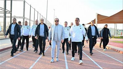 الرئيس السيسي بتفقد الأكاديمية العسكرية المصرية