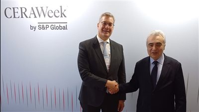 وزارة البترول والثروة المعدنية تعقد مباحثات ثنائية مع وكالة الطاقة الدولية 