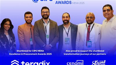 تيرادكس أول شركة تكنولوجيا مصرية تتأهل للقائمة القصيرة لجوائز CIPS للتميز 