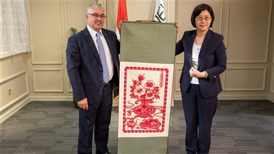 رئيس المنطقة الاقتصادية لقناة السويس يستقبل وفدًا صينيًا 