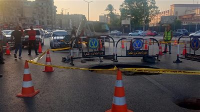 هبوط أرضى بميدان التجنيد بالحلمية ومحافظة القاهرة تكشف الأسباب