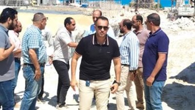 رئيس جهاز القرى السياحية يتابع أعمال تنفيذ بوغاز ربط البحيرات الشماليه بالتوسعات الجنوبية