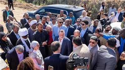 محافظ المركزي  ووزير الزراعة يتفقدان عدد من القرى المستفيدة من مشروع دعم صغار المزارعين بمحافظة أسوان