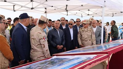  وزير النقل يشهد بدء انطلاق أعمال تنفيذ المنطقة اللوجستية بالعريش المقامة على مساحة  603 فدان