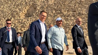 رئيس فنلندا يزور المتحف المصري الكبير وأهرامات الجيزة ويشيد بعظمة الحضارة المصرية