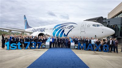 مصر للطيران تتسلّم أولى طائرات بوينج B737-8Max في إطار خطتها للتحديث الشامل لأسطولها الجوي