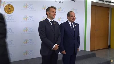 السيسي وماكرون يشهدان افتتاح المقر الجديد لجامعة سنجور بمدينة برج العرب الجديدة