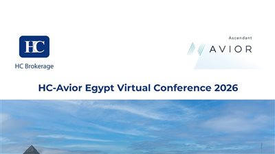إتش سي و Avior Capital Markets تنظمان المؤتمر الافتراضي السادس لاستعراض فرص الاستثمار في البورصة المصرية