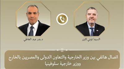 وزير الخارجية يبحث مع نظيره السلوفيني سبل تطوير العلاقات الثنائية