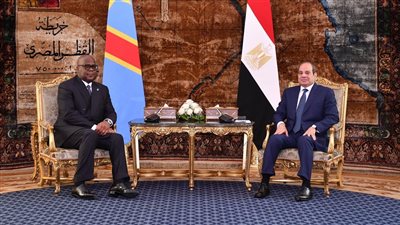 السيسي يستقبل رئيس الكونغو الديمقراطية لبحث تعزيز التعاون الثنائي المشترك بين البلدين