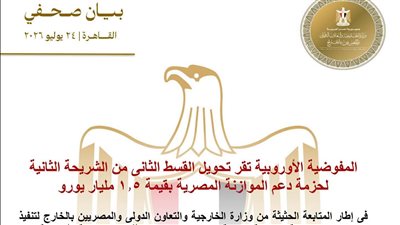 المفوضية الأوروبية تحول 1.5 مليار يورو لدعم الموازنة المصرية