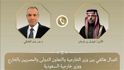 وزير الخارجية يبحث مع نظيره السعودي جهود خفض التصعيد في المنطقة