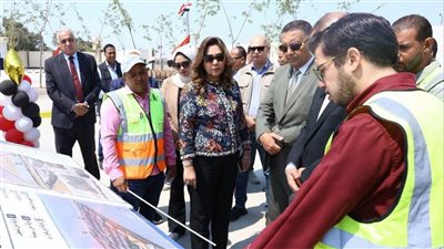 وزيرة التنمية المحلية والبيئة ومحافظ القليوبية يفتتحان وحدة احتجاز المضبوطات ومركبات التكهين بالخانكة