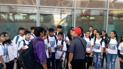 فوج طلاب الهند يصل مطار القاهرة لزيارة المعالم السياحية