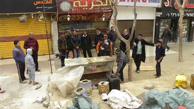 بالصور.. تنفيذ 200 قرار إزالة مخلفات بناء وقطع مرافق بالشيخ زايد