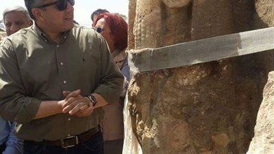 كشف أثري جديد من «الألبستر» بالمعبد الجنائزي بالأقصر