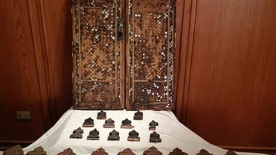 بالصور.. استعادة مسروقات قبة «الإمام الشافعي»