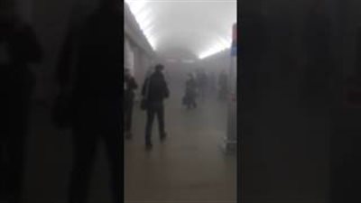 بالفيديو| أول مشاهد تفجير مترو «سان بطرسبرج»