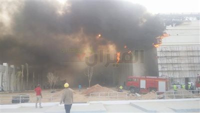  بالصور.. حريق هائل بفندق الماسة بالعاصمة الإدارية 