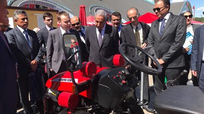 بالصور.. وزير التجارة يتفقد المنتدي الصناعي البيلاروسي