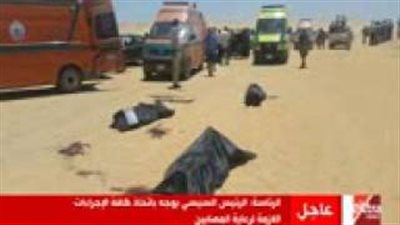 شاهد.. أول فيديو من حادث المنيا الإرهابي