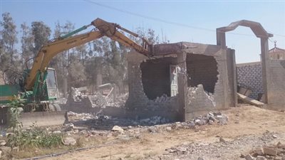 بالصور.. إزالة التعديات على 597 فدانًا بقنا وبرج العرب الجديدتين
