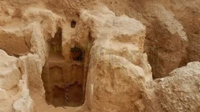 بالصور.. اكتشاف مقبرة أثرية تعود للعصر الهيلنستي بالإسكندرية