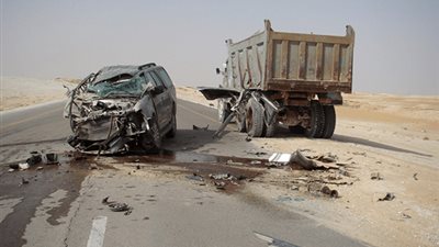 مصرع 4 أشخاص وإصابة 6 في حوادث سير متفرقة بسوهاج