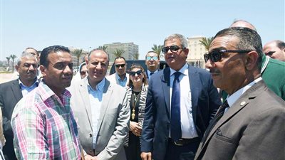 سلطان وعبد العزيز يتفقدان مشروع إنشاء مبنى مكمل وملاعب لـ«الاتحاد السكندري»