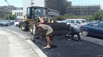 بدء أعمال رصف مدخل مدينة موط بالوادي الجديد