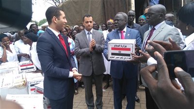 توزيع الشريحة الأولى من المساعدات الإنسانية المصرية بجنوب السودان