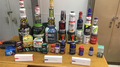 بالصور.. ضبط تهريب أدوية ومكملات غذائية ومستحضرات تجميل بمدينة نصر