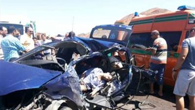 «الصحة»: 39 ضحية فى 3 حوادث سير بالبحر الأحمر وسوهاج
