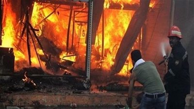 حريق بالمنطقة الصينية الصناعية «بالسويس»