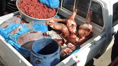 «التموين» تضبط 850 كيلو لحومًا فاسدة