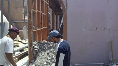 بالصور.. إزالة 3 غرف فوق كنيسة أبي سيفان الأثرية