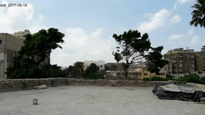 إزالة التعديات أعلى طابية النحاسين بالإسكندرية