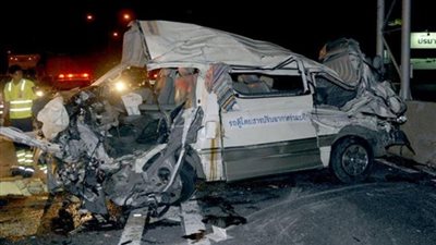 إصابة 11 سائحًا صينيًا في حادث مروري