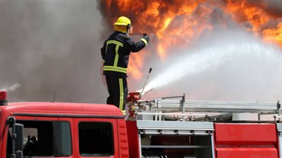 السيطرة على حريق بسبب تسرب الغاز 