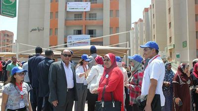 بالصور.. «إغاثة الصيادلة» تدعم حي الأسمرات بالمقطم