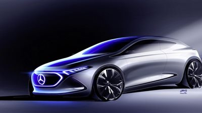  «مرسيدس» تنشر صورة تشويقية لسيارتها الاختبارية «EQ A» 